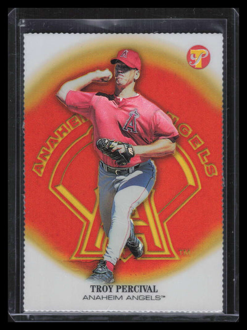 2002 Topps Pristine Gold Refractor 140 Troy Percival 27/70