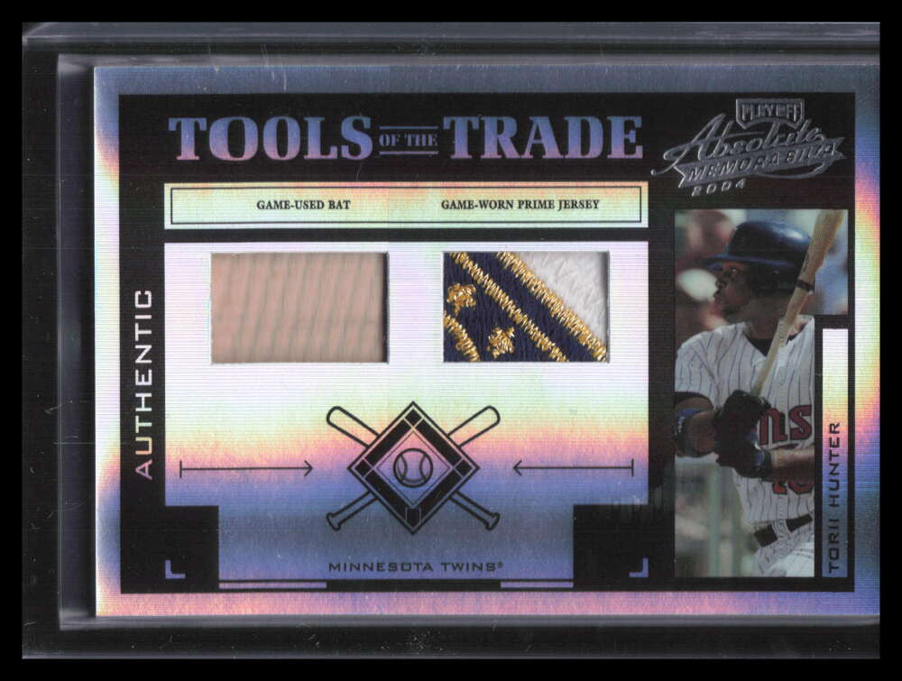DELETE 135839 2004 Absolute Tools of the Trade PS tt145 Torii Hunter Dual Bat Patch 11/25
