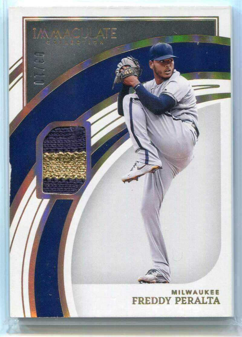 2022 Immaculate Collection Gold 94 Freddy Peralta Patch 3/10