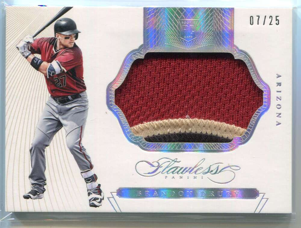 DELETE 135863 2016 Panini Flawless Rookie Patches 20 Brandon Drury Rookie Patch 7/25