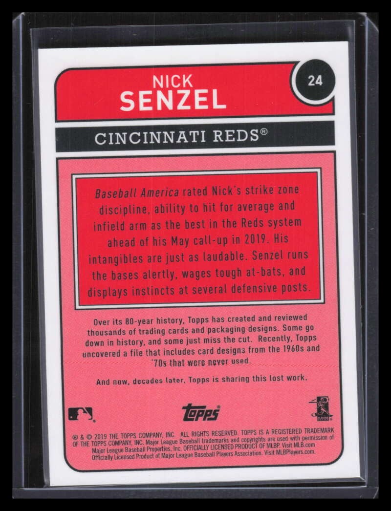 2019 Topps Brooklyn Collection Orange 24 Nick Senzel Rookie 13/25