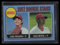 2017 Topps Heritage Chrome Blue Refractor 162 Weaver Alex Reyes Rookie 30/68