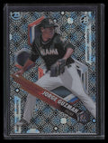 2018 Bowman High Tek Circles Black Galactic Diffractor Jorge Guzman Rookie 1/1
