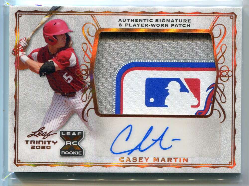 DELETE 135895 2020 Leaf Trinity Autographs pacm1 Casey Martin Rookie Laundry Tag Patch Auto