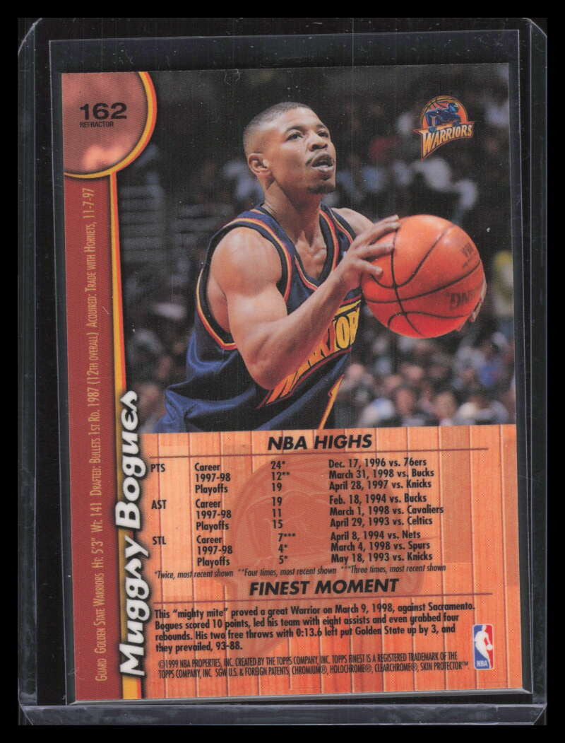 1998-99 Finest Refractor 162 Mugsy Bogues