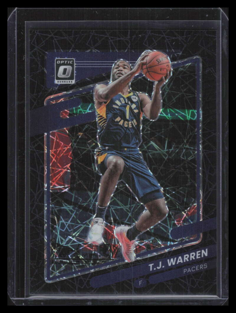 2021-22 Donruss Optic Black Velocity Refractor 44 T. J. Warren 10/39