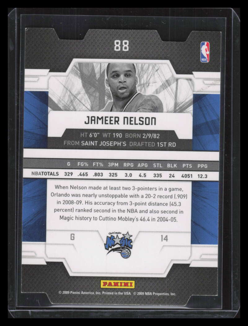 2009-10 Donruss Elite Aspirations 88 Jameer Nelson 5/14
