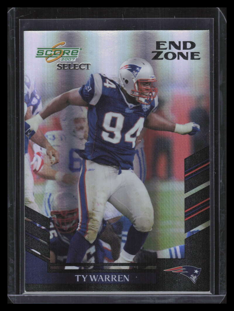 2007 Select End Zone 162 Ty Warren 3/6