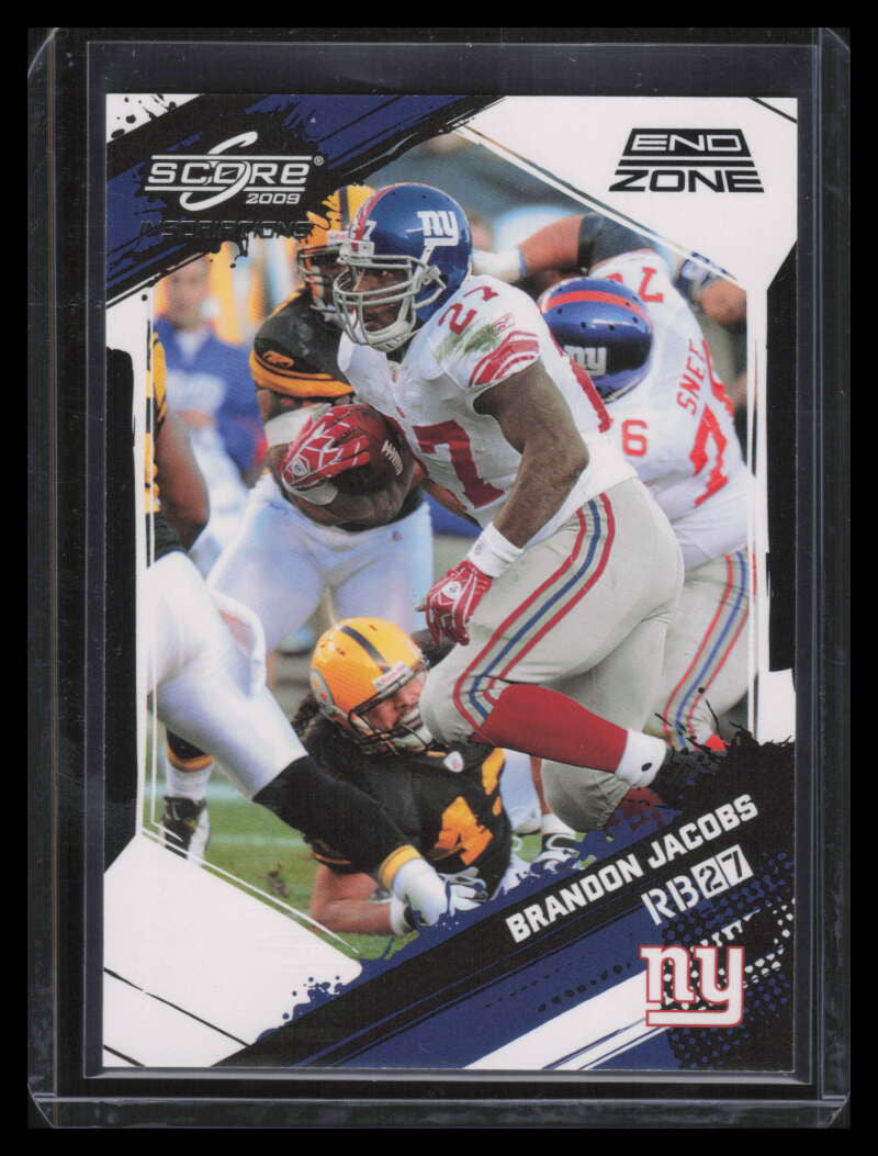 DELETE 136048 2009 Score Inscriptions End Zone 193 Brandon Jacobs 6/6