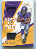 2017 Absolute Head to Toe Materials 7 Dalvin Cook Rookie Dual Shoe Helmet 53/99
