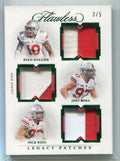 2022 Flawless Collegiate Legacy Emerald Shazier Joey Nick Bosa Triple Patch 3/5