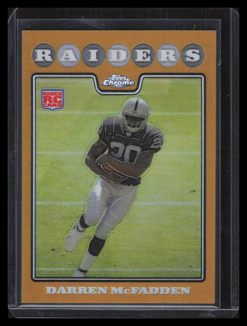 SOLD 136065 2008 Topps Topps Chrome Gold Refractor Insert 346 Darren McFadden Rookie