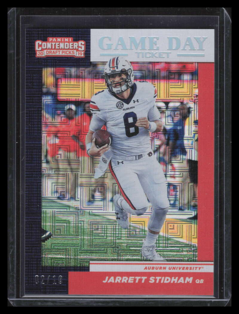 2019 Panini Contenders Draft Game Day Building Blocks Jarrett Stidham Rookie /10