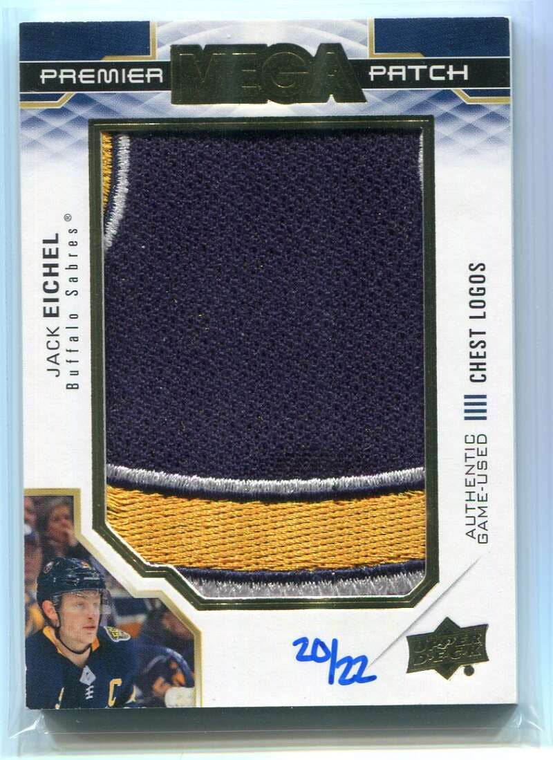 2019-20 Upper Deck Premier Mega Chest Logos PMPJE Jack Eichel Jumbo Patch 20/22