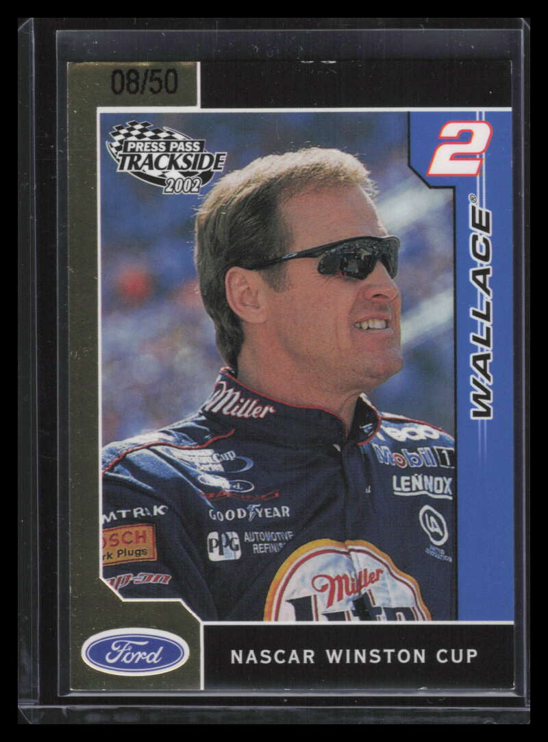 2002 Press Pass Trackside Golden g27 Rusty Wallace 8/50
