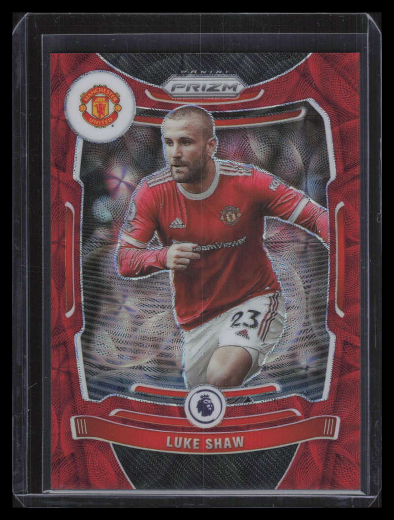 2021-22 Panini Prizm English Premier League Prizms Choice Red 274 Luke Shaw 8/29