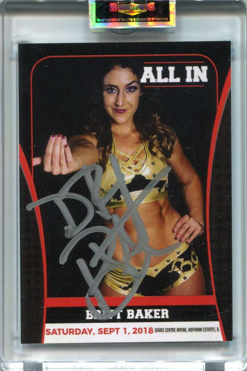 2018 Highsports All In 28 Britt Baker Auto