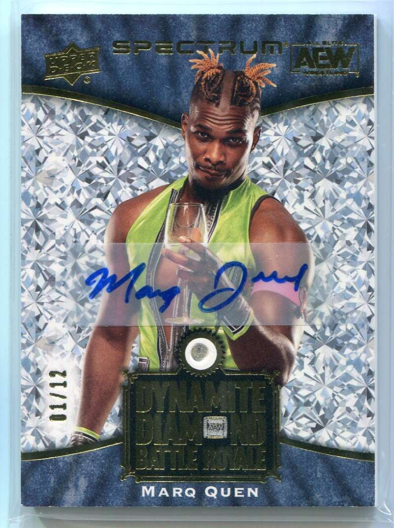 2021 Upper Deck AEW Spectrum Battle Royale dbr7 Marq Queen Diamond Auto 1/12