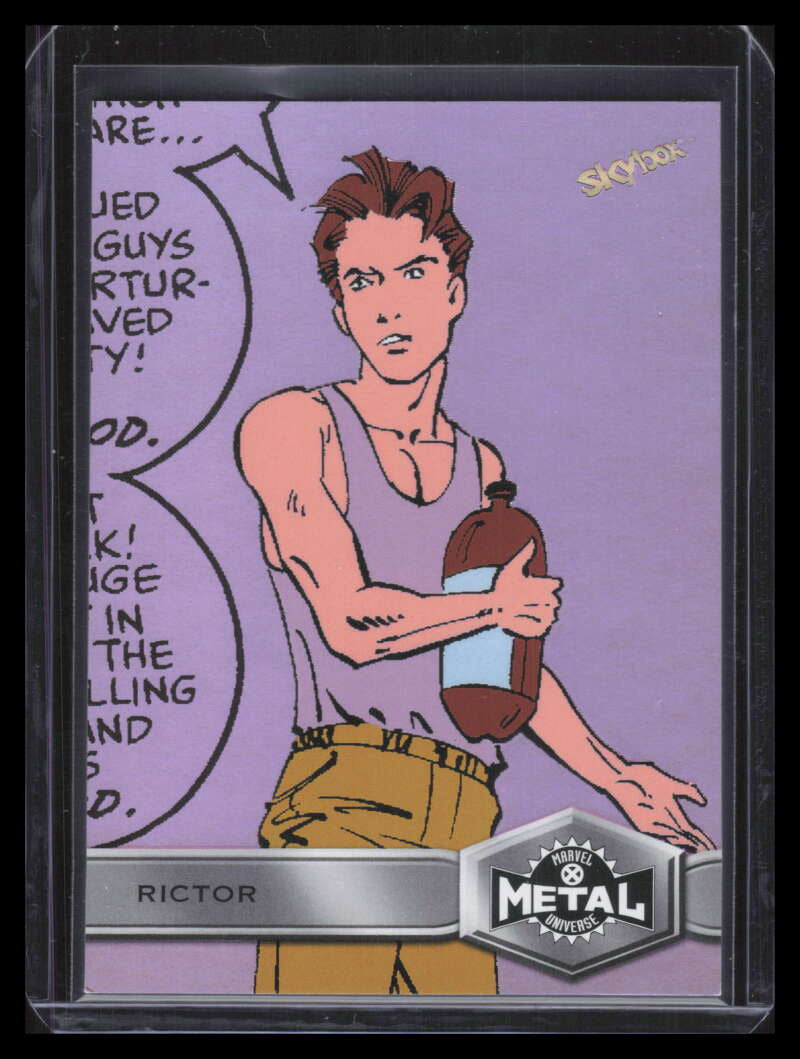 2020 SkyBox Marvel Metal Universe X-Men Pink 155 Rictor 45/75