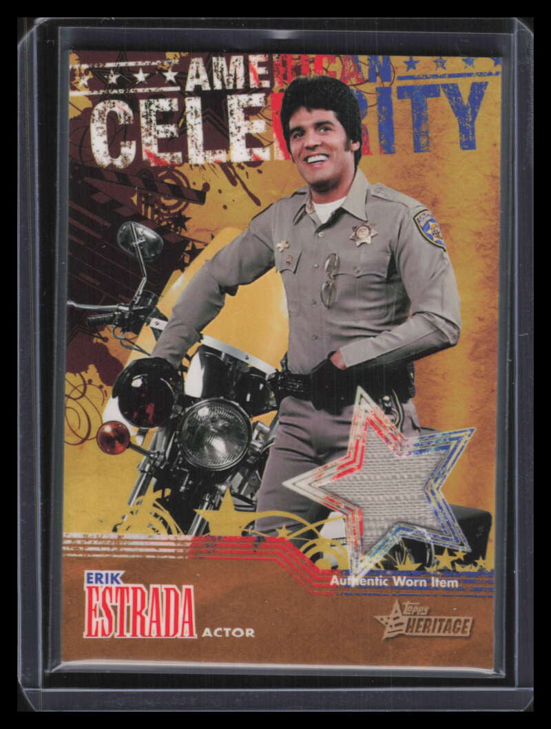 2009 Topps American Heritage American Celebrity Relics Erik Estrada Shirt Relic