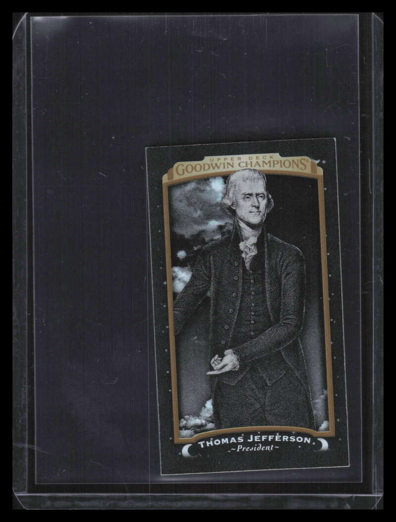 2017 UD Goodwin Champions Mini Black Metal Magician 3 Thomas Jefferson 2/17