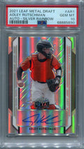 2021 Leaf Metal Draft baar1 Adley Rutschman Rookie Auto PSA 10 GEM MT