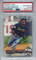 2017 Bowman Draft bd39 Ronald Acuna Rookie PSA/DNA Certified Authentic Auto
