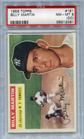1956 Topps 181 Billy Martin PSA 8 OC NM-MT
