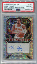 2020-21 Panini Prizm Signatures Prizms Mojo 50 Trae Young Auto 15/25 PSA 10 GEM