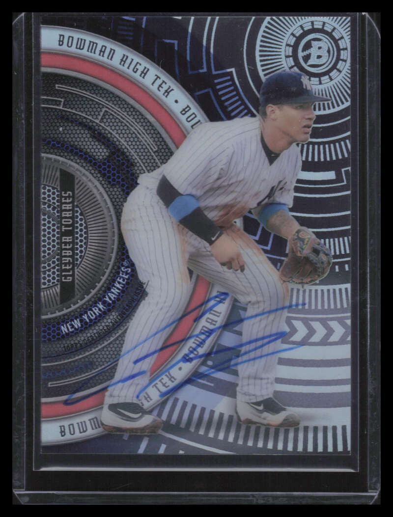 2017 Bowman High Tek Autographs BHGT Gleyber Torres Rookie Auto 131481