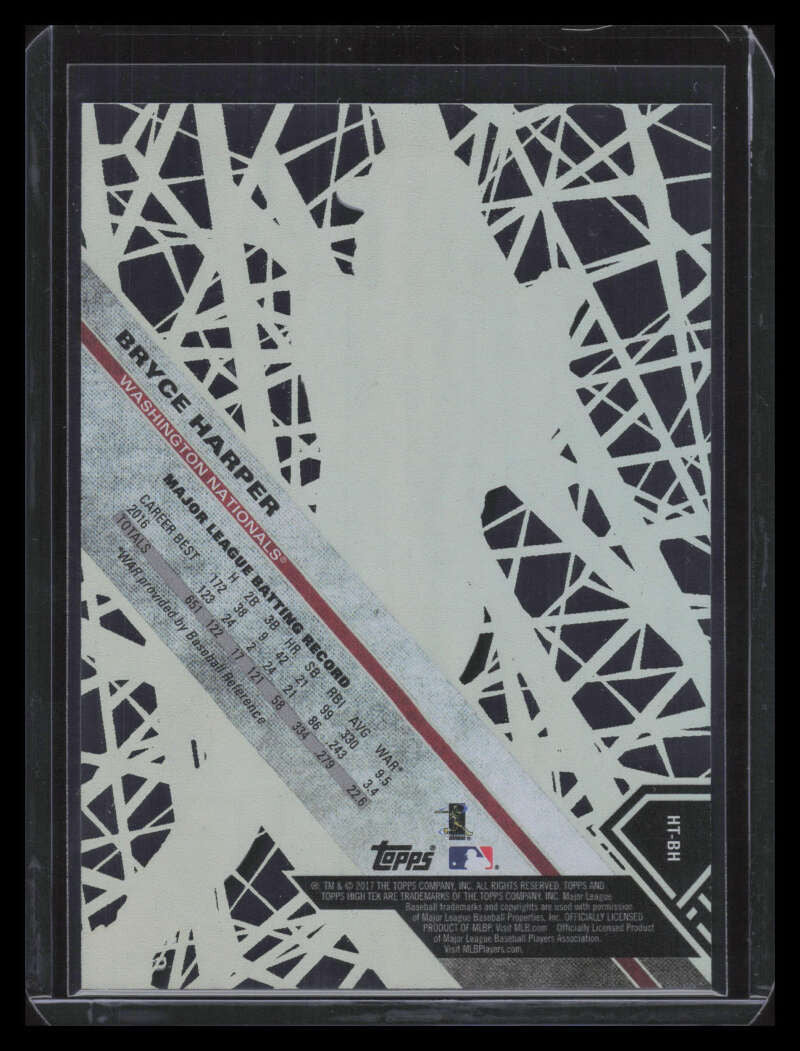 2017 Topps High Tek Shatter HTBH Bryce Harper