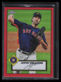 2021 Topps '52 Topps Redux Chrome Red Refractor tc5216 Justin Verlander 64/70