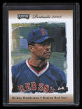 2003 Playoff Portraits Bronze 13 Rickey Henderson Sox 50/100