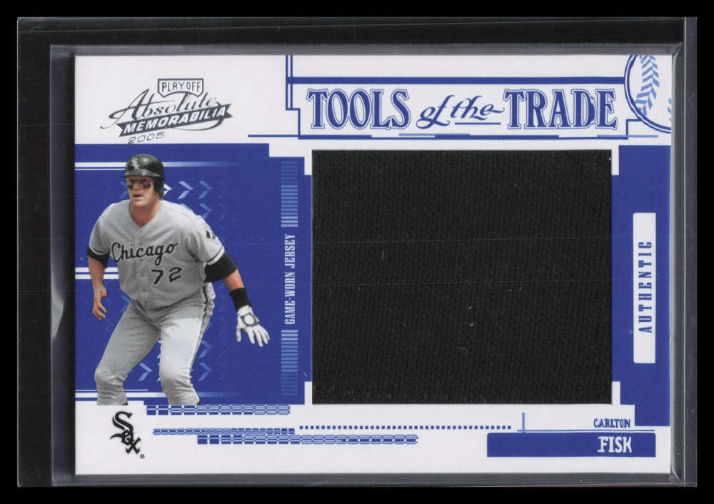 2005 Absolute Tools of the Trade Reverse 72 Carlton Fisk Jumbo Jersey 33/50