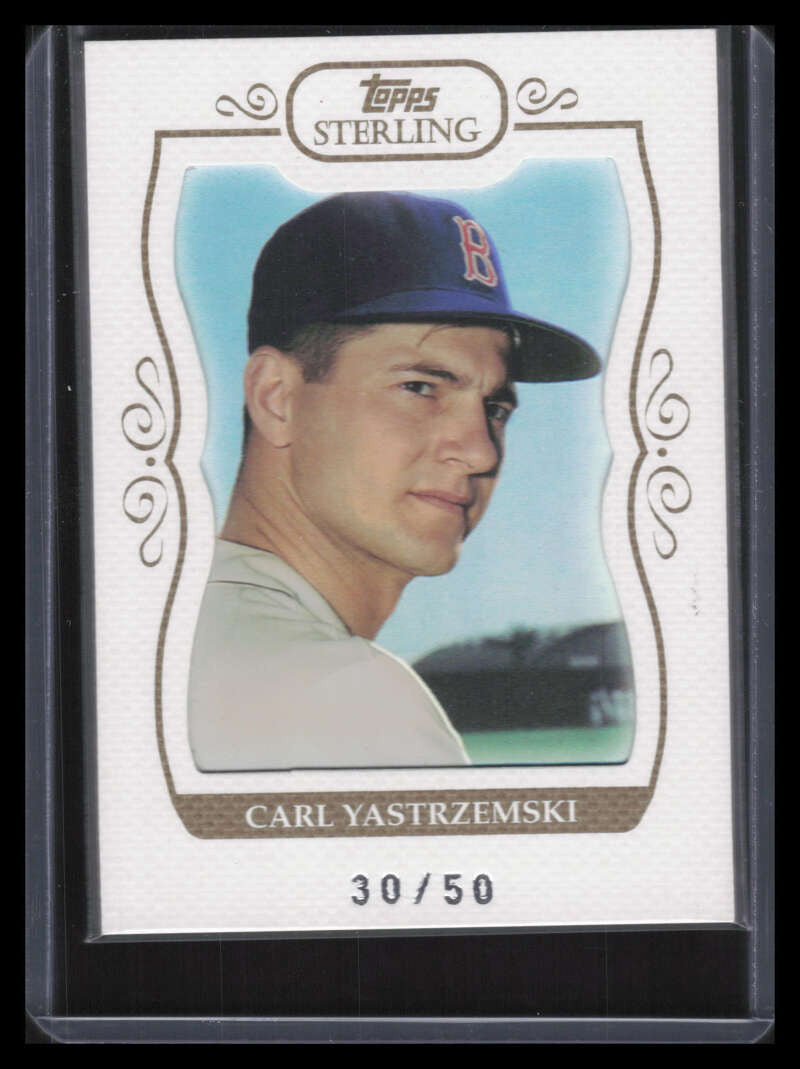 2008 Topps Sterling Framed White 166 Carl Yastrzemski 30/50