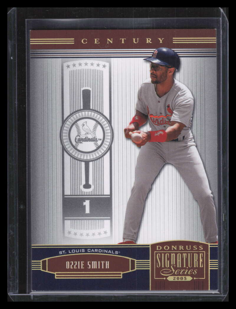 2005 Donruss Signature Century Proofs Gold 132 Ozzie Smith 3/25