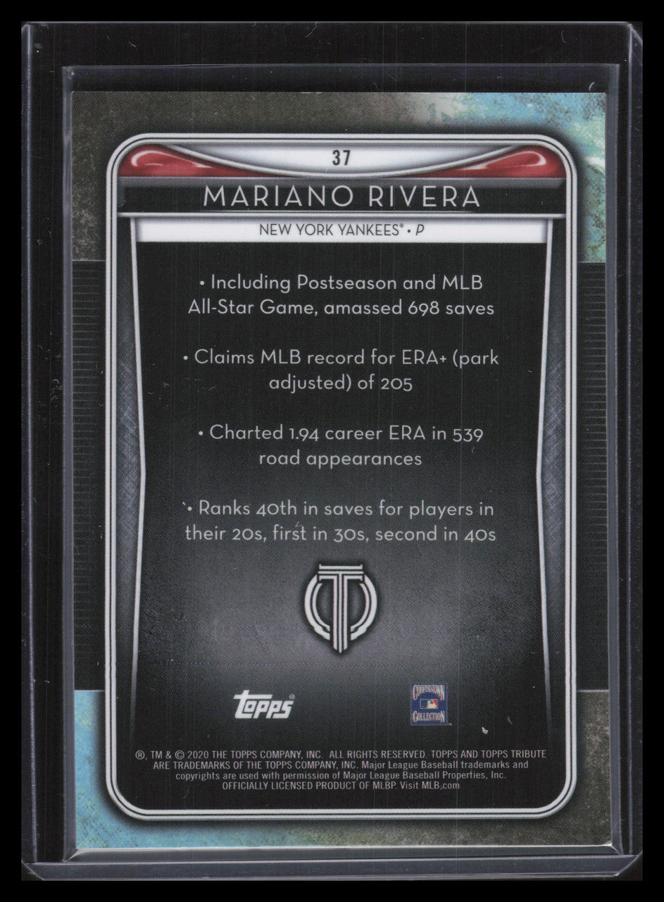 2020 Topps Tribute Red 37 Mariano Rivera 5/10