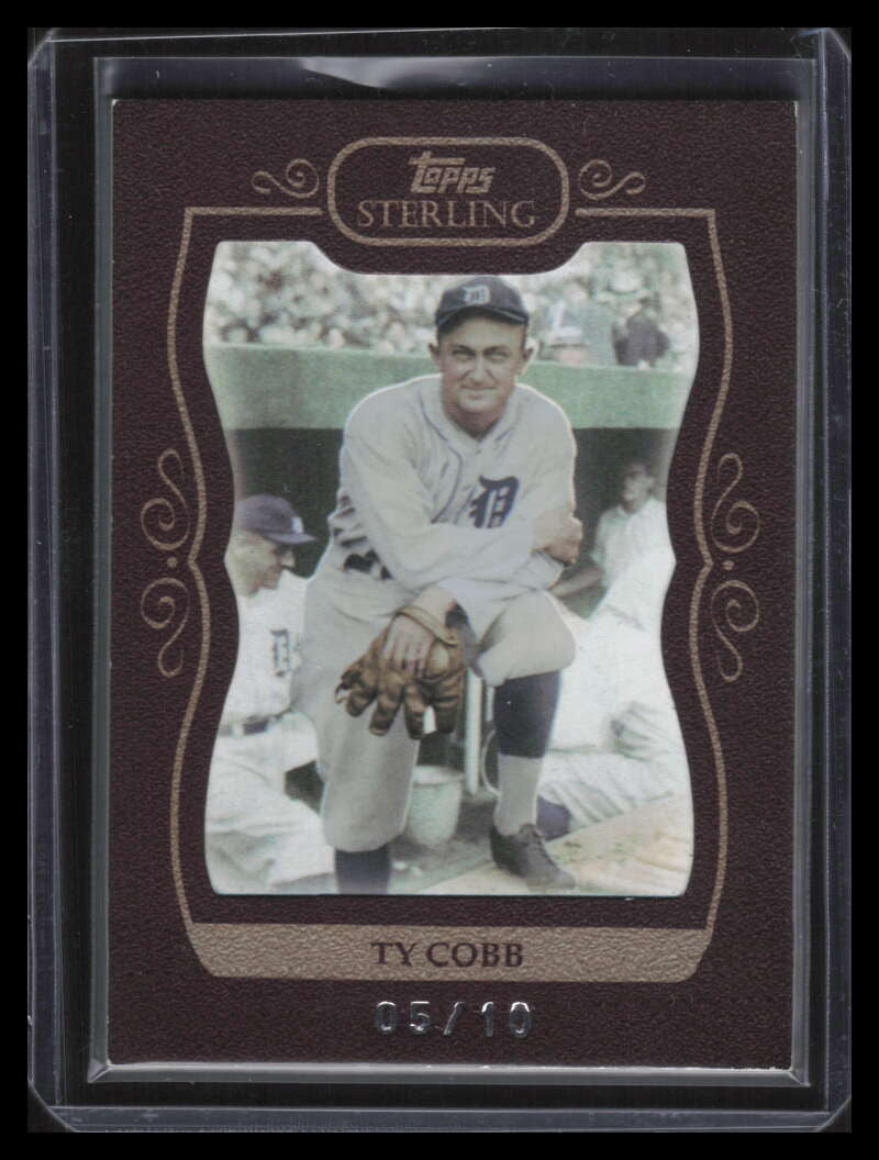 2008 Topps Sterling Framed Burgundy 213 Ty Cobb 5/10