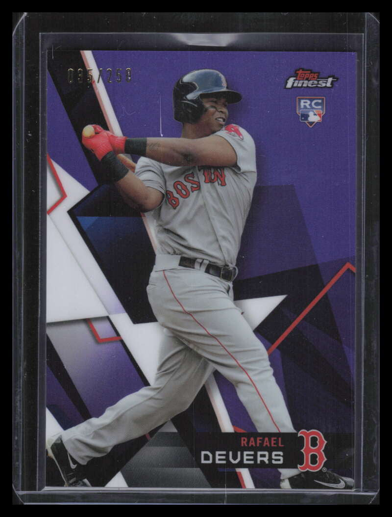 2018 Finest Purple Refractor 61 Rafael Devers Rookie 35/250