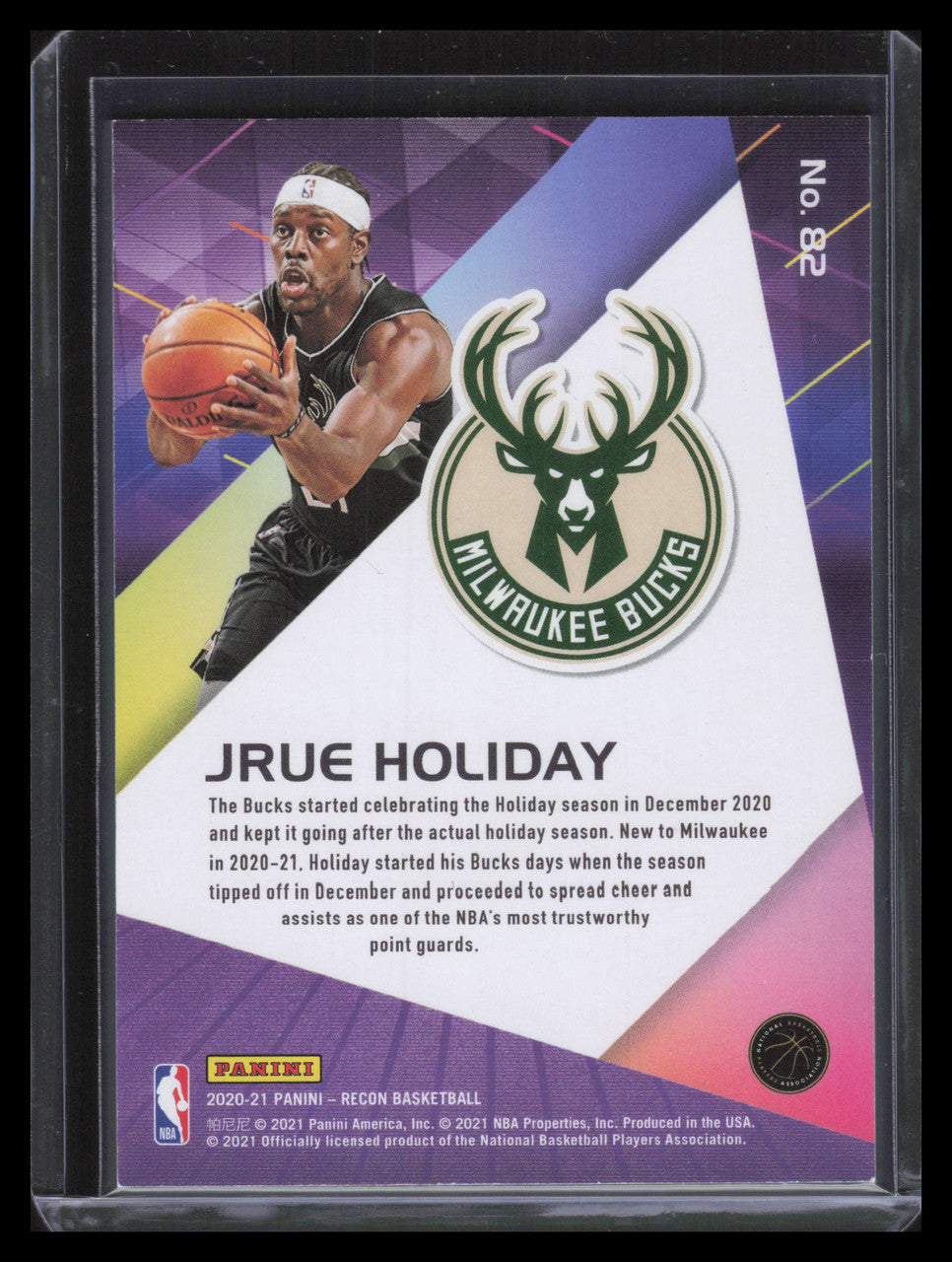 2020-21 Panini Recon Holo Spiral 82 Jrue Holiday