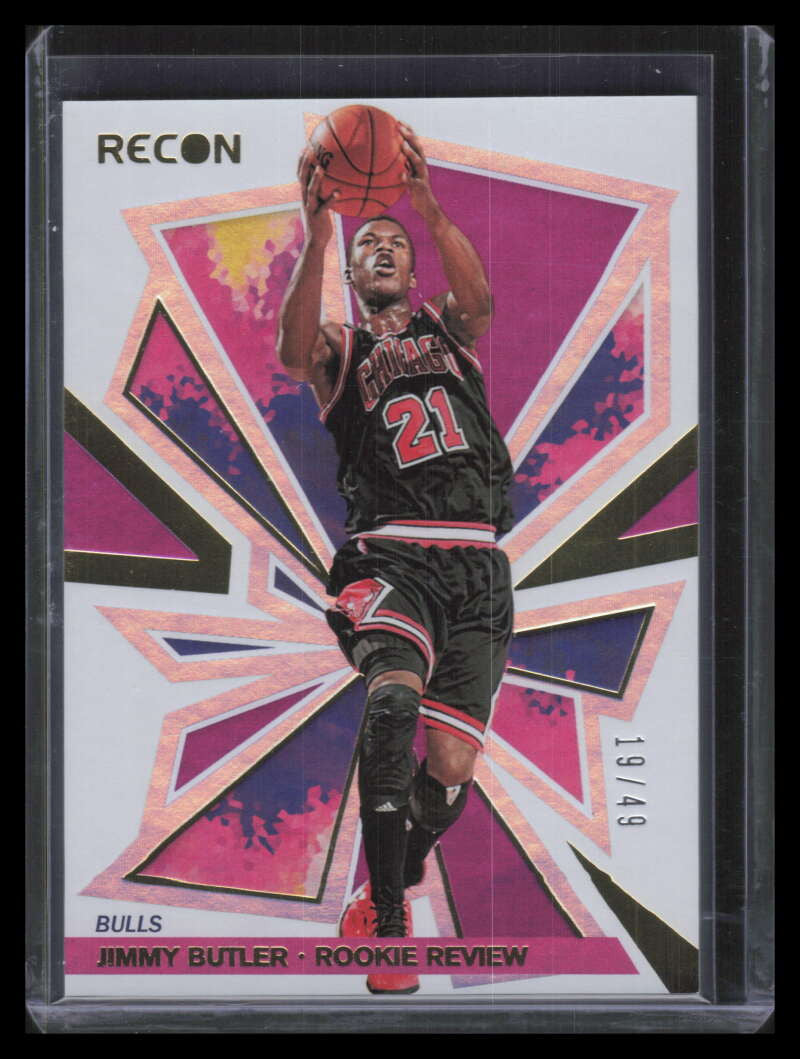 2020-21 Panini Recon Rookie Review Purple 9 Jimmy Butler 19/49