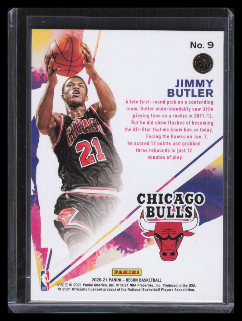 2020-21 Panini Recon Rookie Review Purple 9 Jimmy Butler 19/49
