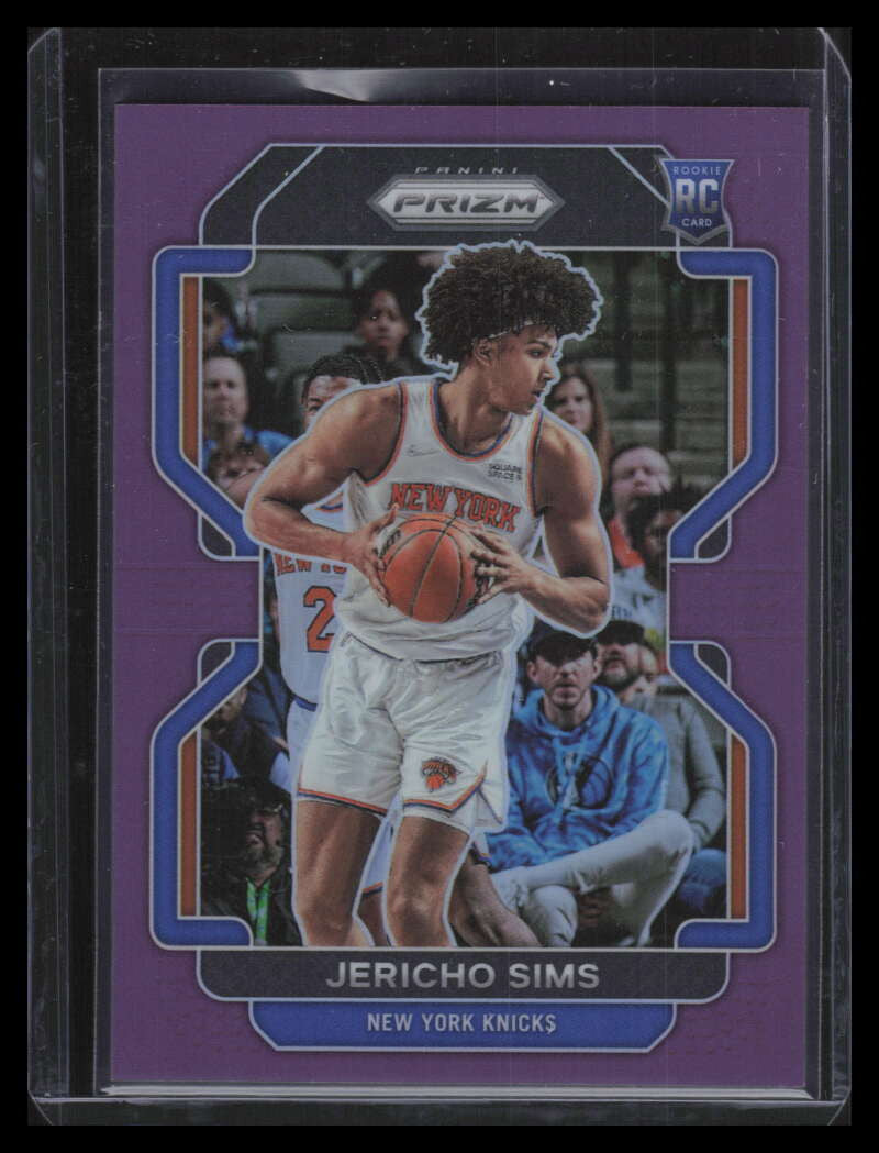 DELETE 136930 2021-22 Panini Chronicles Purple 609 Jericho Sims Prizm Update Rookie 16/49