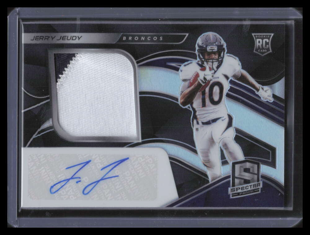 2020 Panini Spectra 207 Jerry Jeudy Rookie Patch Auto 23/99