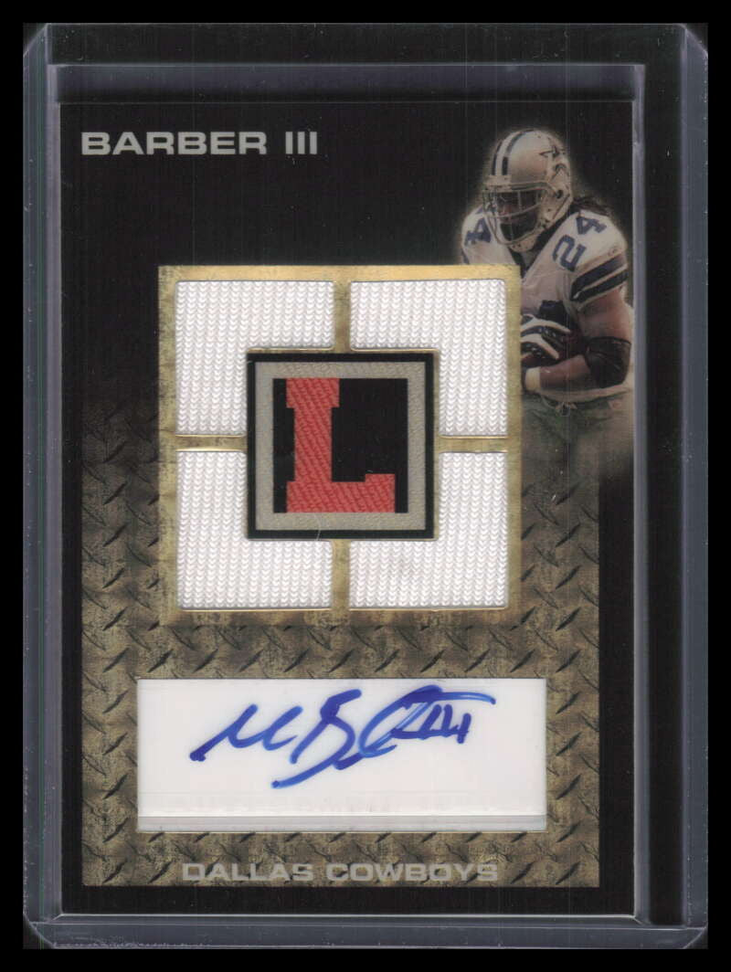 2008 Topps Letterman Autographs Superfractor Marion Barber Quad Jersey Auto 1/1