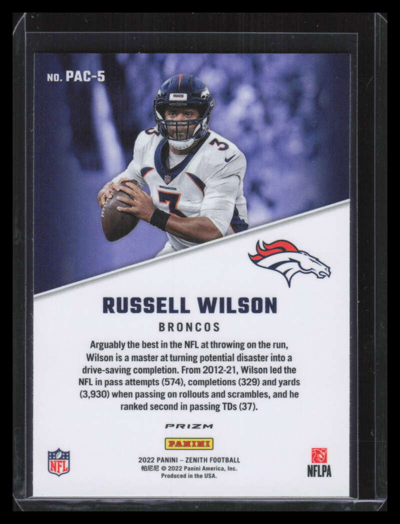 2022 Zenith '92 Pacific Red 5 Russell Wilson