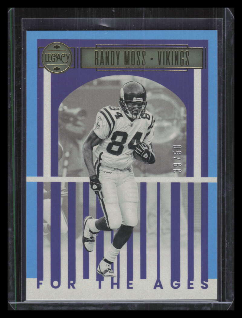 2023 Panini Legacy For the Ages Blue 26 Randy Moss 39/50