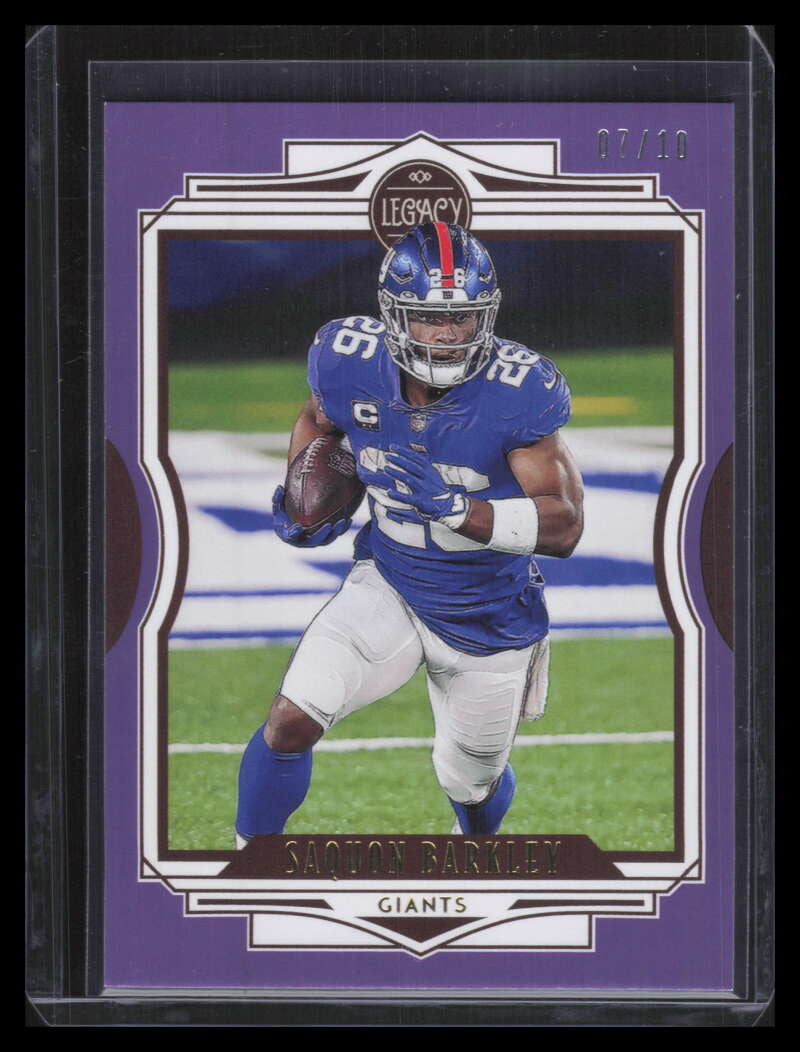 2021 Panini Legacy Violet 5 Saquon Barkley 7/10