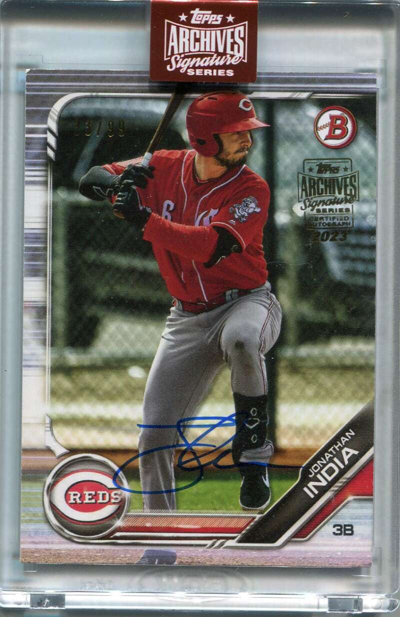 2023 Topps Archives Signature Series Jonathan India Auto 33/99 2019 Bowman