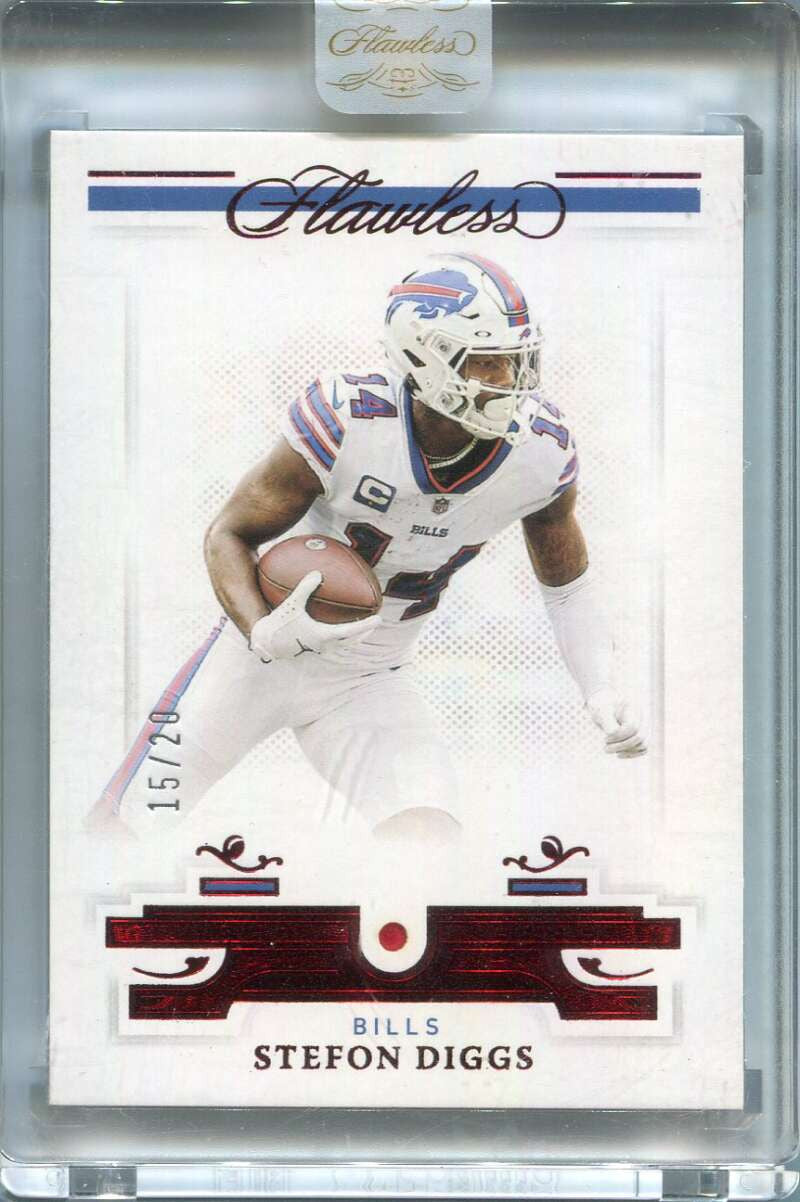 2021 Panini Flawless 40 Stefon Diggs Ruby Gem 15/20